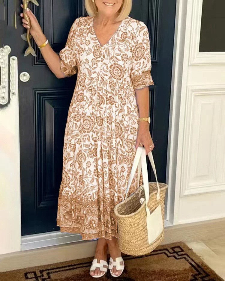 Harper™ | Porcelain Print Dress