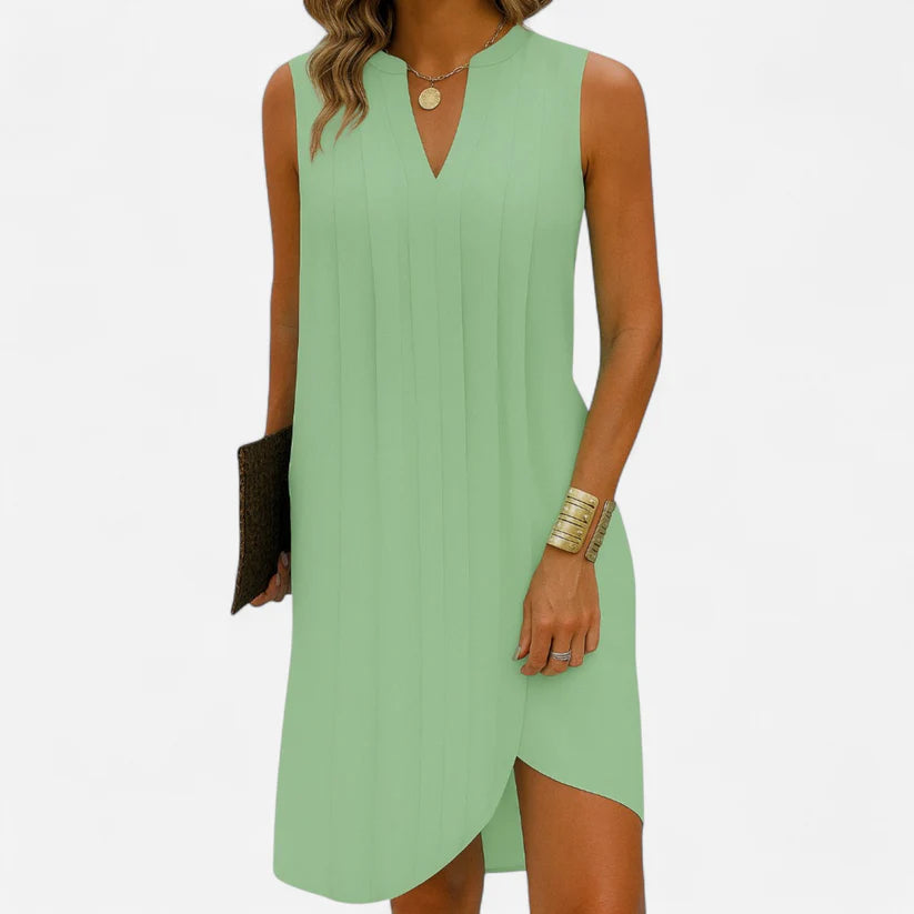 Alora™ | Elegant flattering dress with V-neck