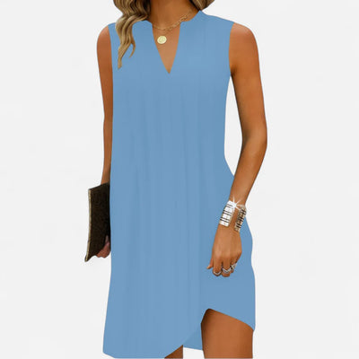 Alora™ | Elegant flattering dress with V-neck