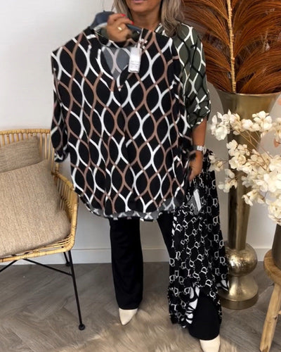Juliet™ | Casual Blouse with Long Sleeves and Elegant Pattern