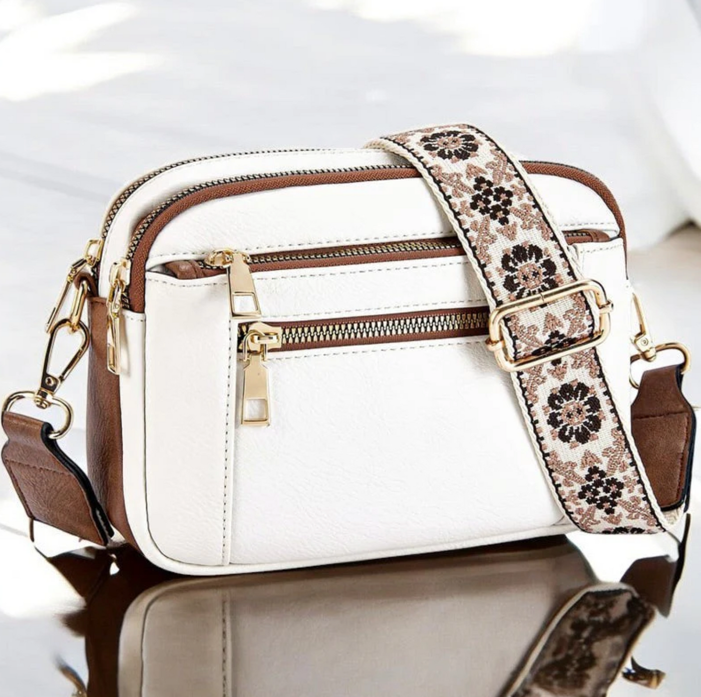 Floréa | Refined Leather Shoulder Bag