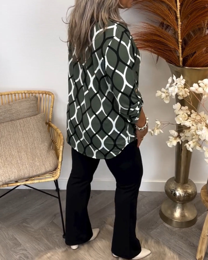 Juliet™ | Casual Blouse with Long Sleeves and Elegant Pattern