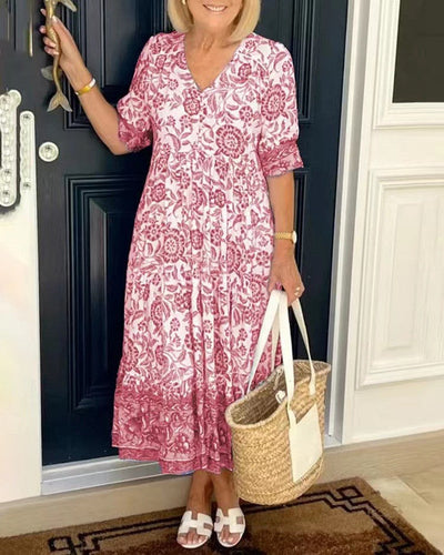 Harper™ | Porcelain Print Dress