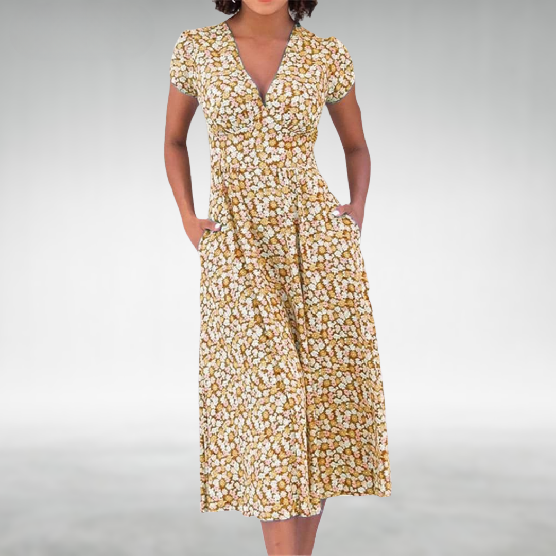 Jade™ – Elegant Midi Dress
