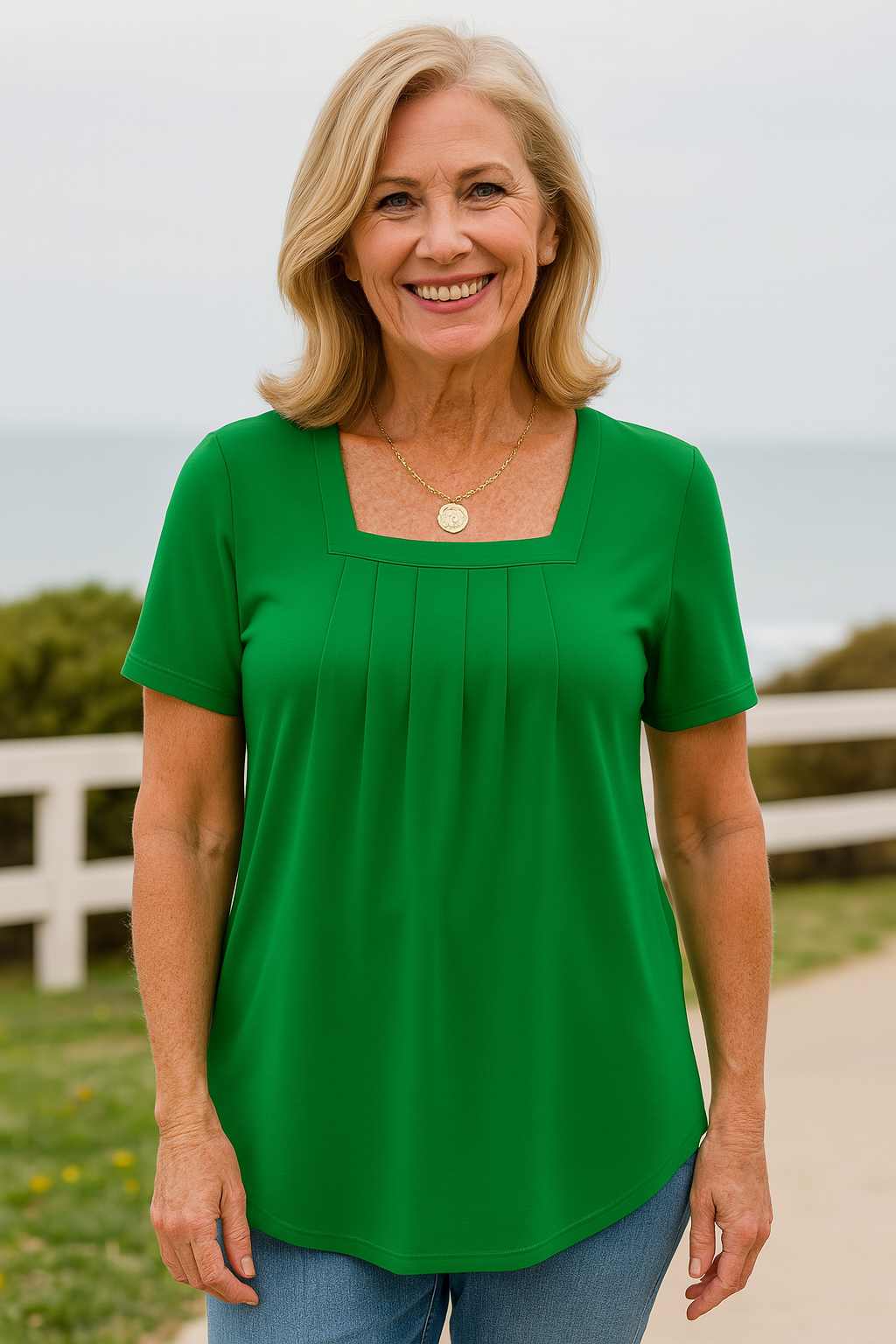 Ivy | Pleated Comfort Top