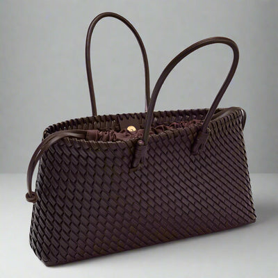 Arvilla Woven Leather Handbag