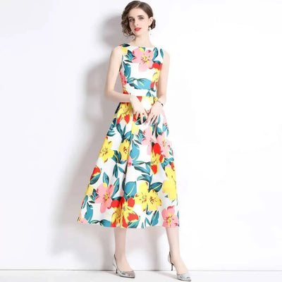 Mira | Floral Midi Dress
