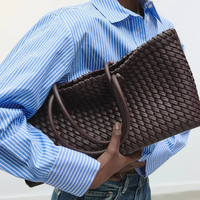 Arvilla Woven Leather Handbag