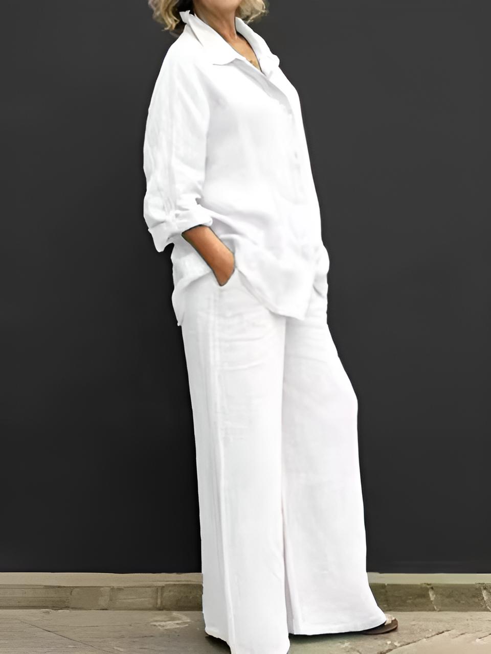 Lori Linen Shirt Suit