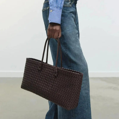 Arvilla Woven Leather Handbag