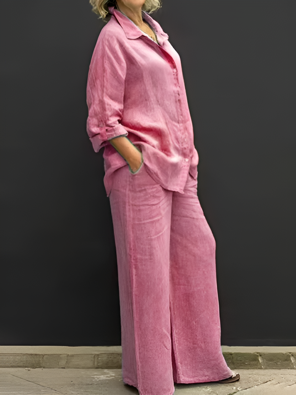 Lori Linen Shirt Suit