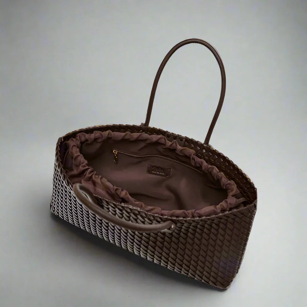 Arvilla Woven Leather Handbag