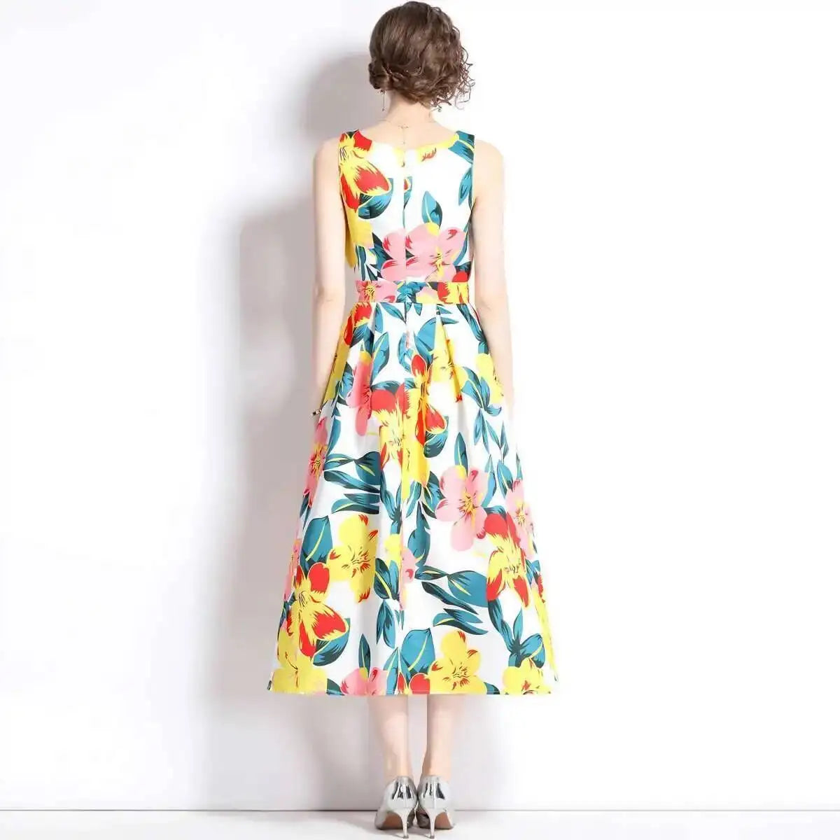 Mira | Floral Midi Dress