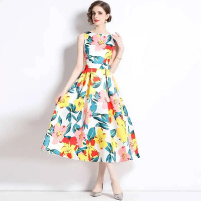 Mira | Floral Midi Dress
