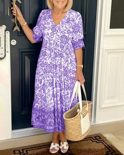 Harper™ | Porcelain Print Dress
