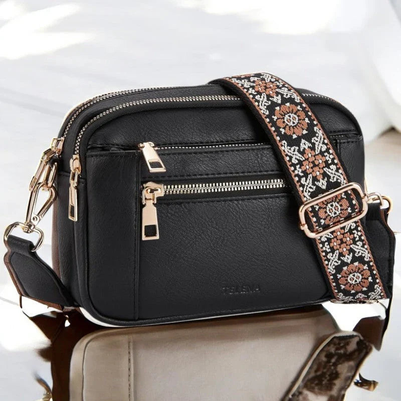 Floréa | Refined Leather Shoulder Bag